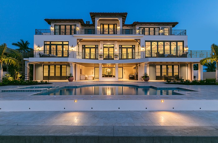 The home at 1356 Harbor Drive includes more than 100 feet of bayfront.