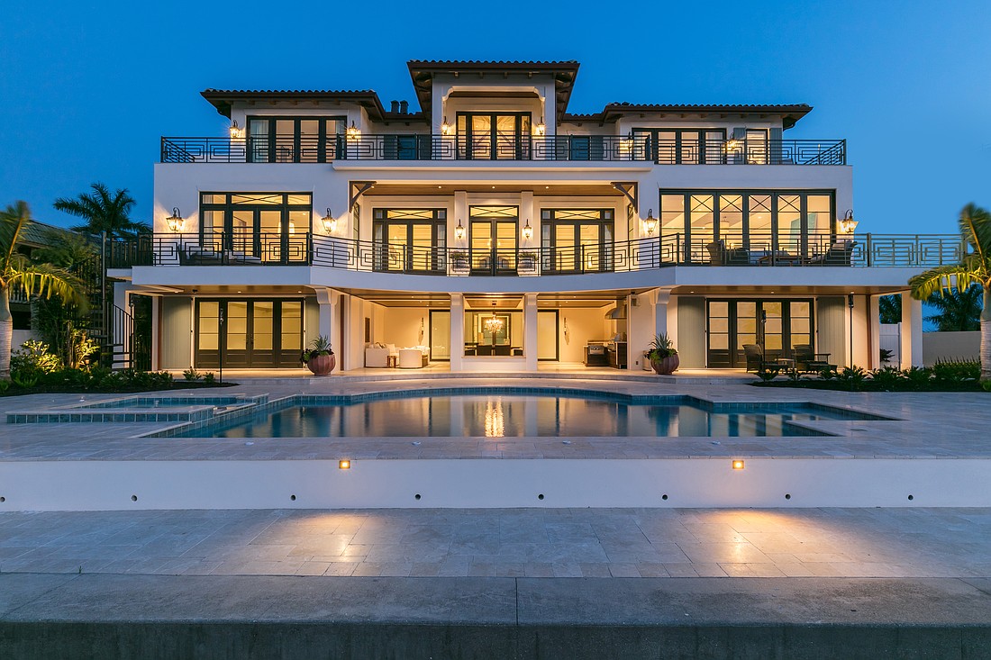 The home at 1356 Harbor Drive includes more than 100 feet of bayfront.