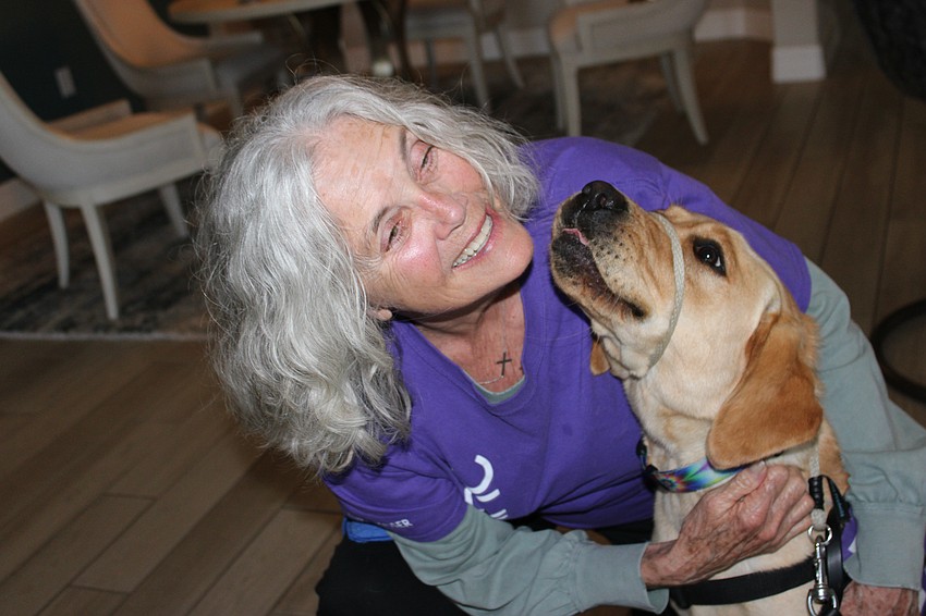 Del Webb's Rebecca Meeker saw how her brother benefitted from a guide dog, so she has become a puppy raiser for Dogs Inc.