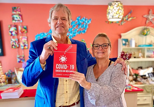 Brigette Kubin, owner of Three Island Monkeys, hosted a book signing by author James Langstaff on Feb. 28 for its latest "Meet the Artist" pop-up event.