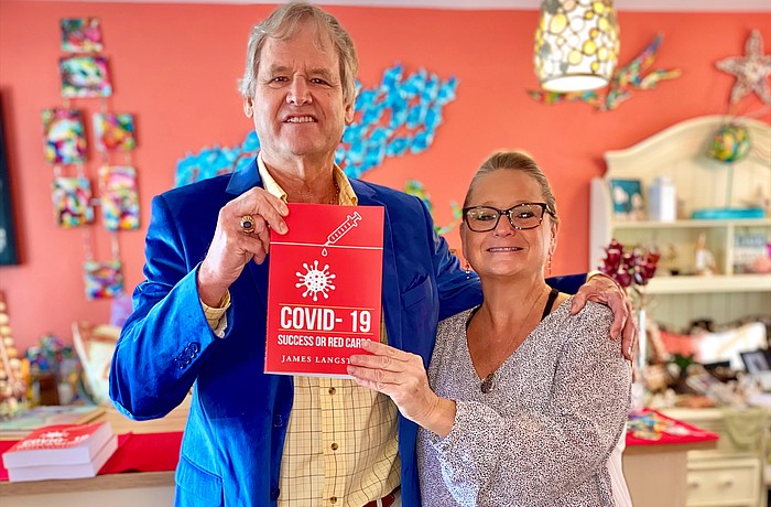 Brigette Kubin, owner of Three Island Monkeys, hosted a book signing by author James Langstaff on Feb. 28 for its latest "Meet the Artist" pop-up event.