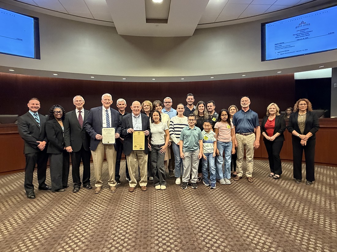 The Winter Garden City Commission and U.S. Rep. Daniel Webster honored the legacy of Earl Brigham by proclaiming Feb. 26 Earl Brigham Day.