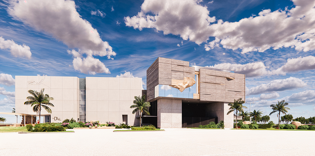 A rendering of the planned 35,000-square-foot expansion to The Dalí Museum in downtown St. Petersburg.