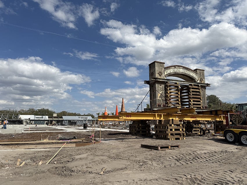 The West Orange Country Club arch will serve as a centerpiece and an entryway to Tucker Ranch Holistic Health, Wellness, Teaching Farm and Family Activity Center.