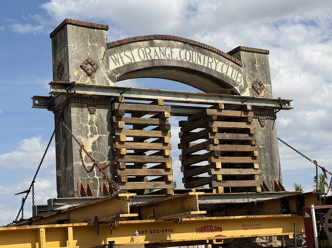 The West Orange Country Club arch has stood tall for at least a century.