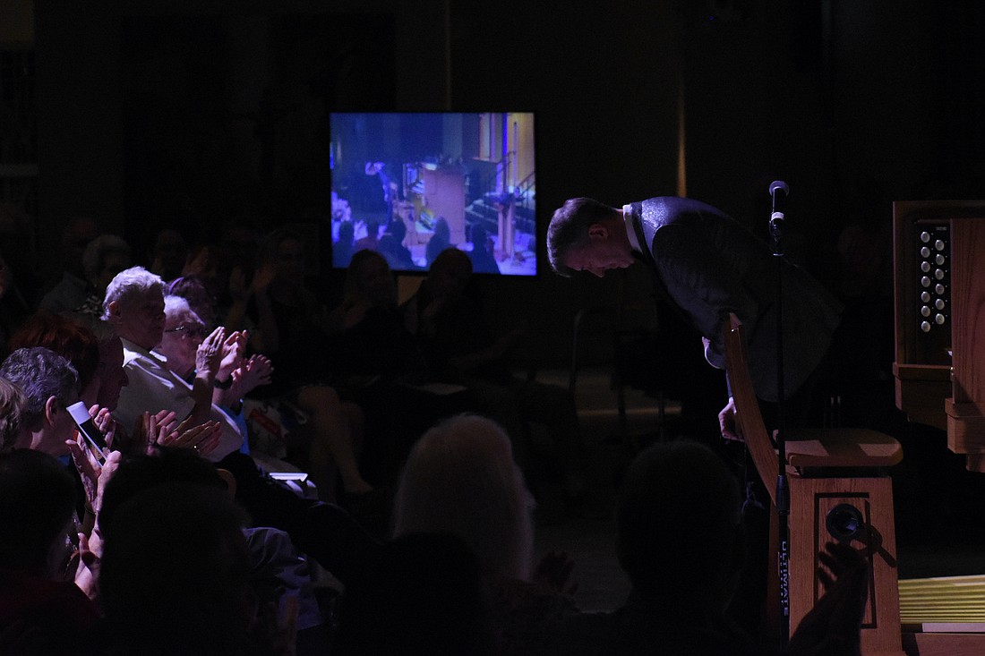 Olivier Latry takes a bow.