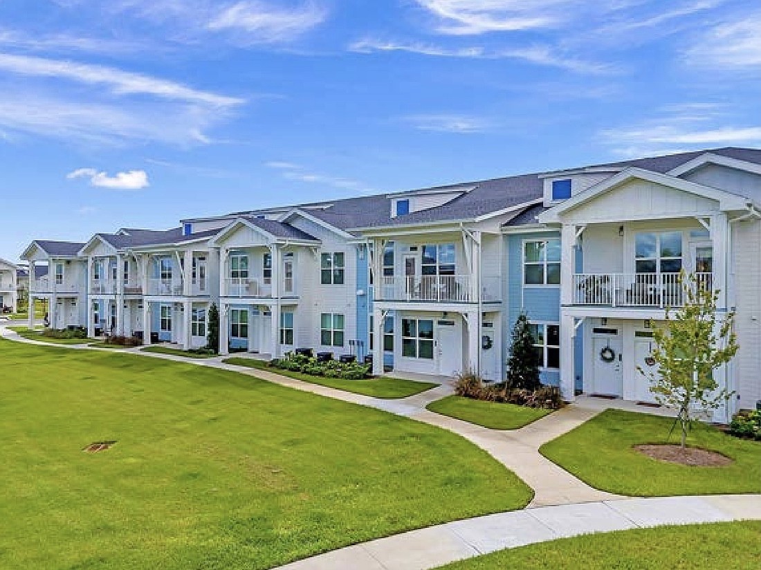 This photo offers an idea of what the townhomes would have looked like if approved.