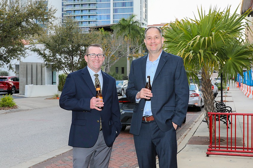 Adam Phillips and Matt Richardson are part of the NDC Construction Company that is building the new FST complex.