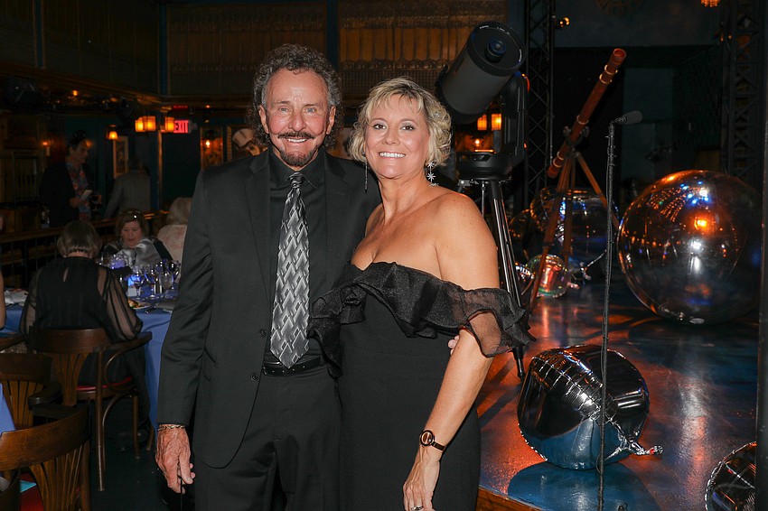 Richard and Rebecca Hopkins enjoy time with their guests.