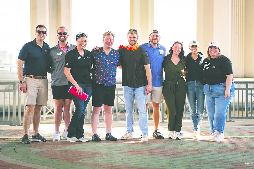Young Lawyers Section and Chili Cook-off Committee members, from left, YLS President Adam Prom, Austin Sherman, Summer Reed (co-chair), Daniel O’Byrne (co-chair), Craig Johnson, Matt Borello, Corie Posey, Julianna Favale and Morgan Lodes.