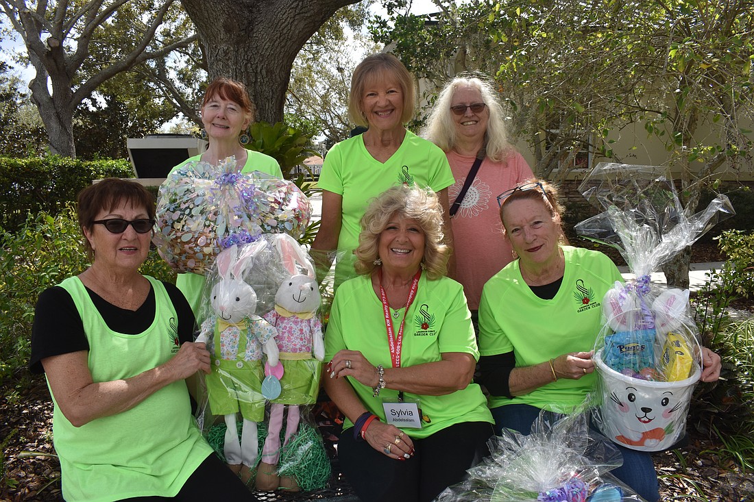 Lakewood Ranch Garden Club members Bethy Bacon, Cheryl Scheid, Brenda Rooks (back), Brenda Webb, Sylvia Abdelsalam and Penny Kress (front) are eager to welcome community members to Garden Fest March 14.