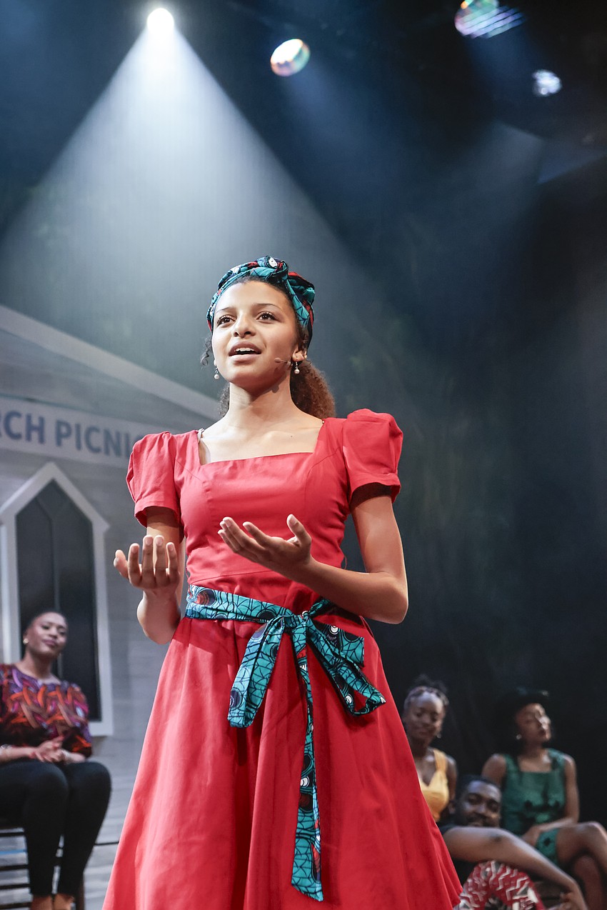 Riley Aparicio-Jerro literally turns cartwheels in Westcoast Black Theatre Troupe's 