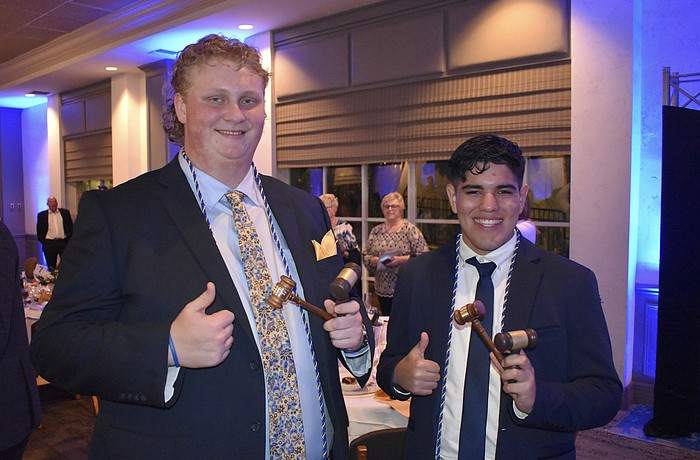 Scholarship recipients CJ Conaway and Amaury Castillo-Acevedo