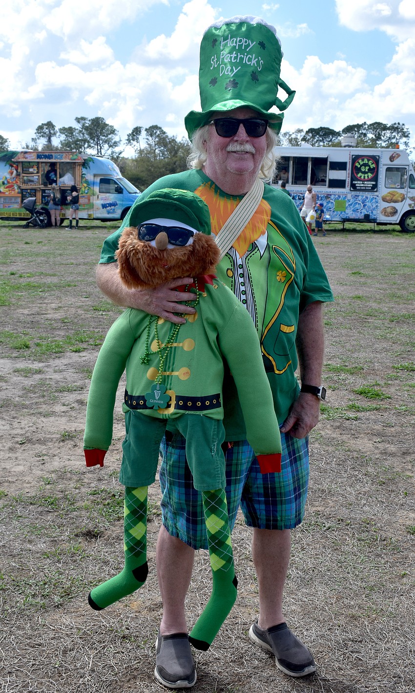 Bradenton's Dan O’Connor made his puppet named Fergus years ago and has attended the Irish Celtic Festival the last several years.