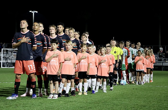 The Sarasota Paradise waited out a nearly two-hour weather delay before commencing their first season in USL League One. Over 2,500 fans packed the stands at Premier Sports Campus.