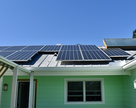 The town of Longboat Key is considering a new code addressing solar panels, which would clarify regulations around them. This home in the Village installed solar panels before the 2024 hurricanes and relied on them for backup power after the storms.