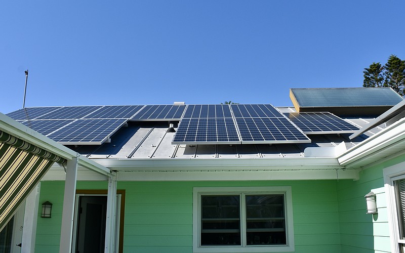 The town of Longboat Key is considering a new code addressing solar panels, which would clarify regulations around them. This home in the Village installed solar panels before the 2024 hurricanes and relied on them for backup power after the storms.