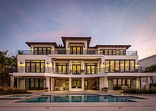 The home at 1356 Harbor Drive was built in 2017 and has five bedrooms, five-and-two-half baths, a pool and 6,752 square feet of living area.