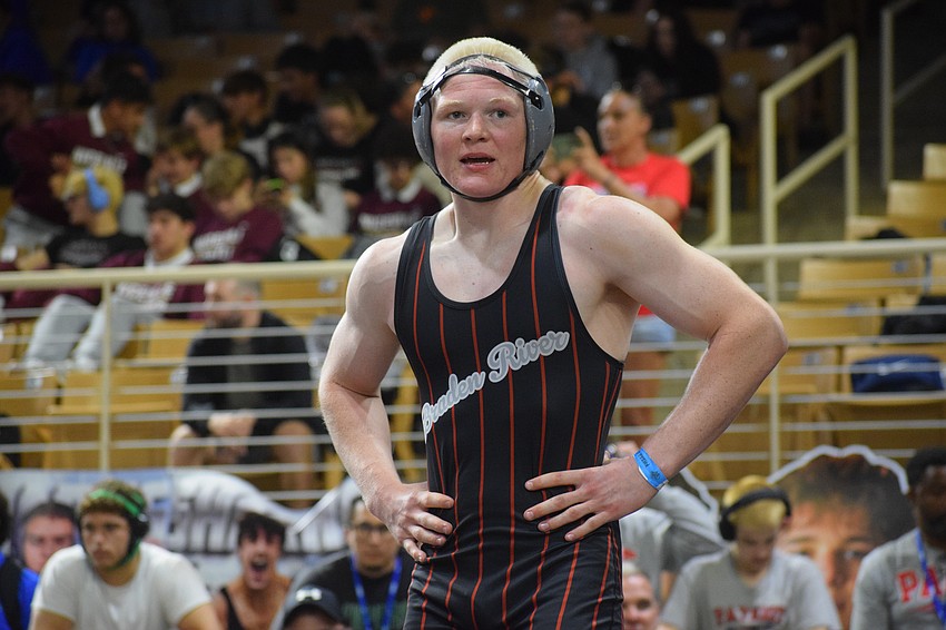 Evan Rowe completed his senior season with Braden River at 62-4 overall. With a record of 4-1 at the state championships, he placed third at 165 pounds.