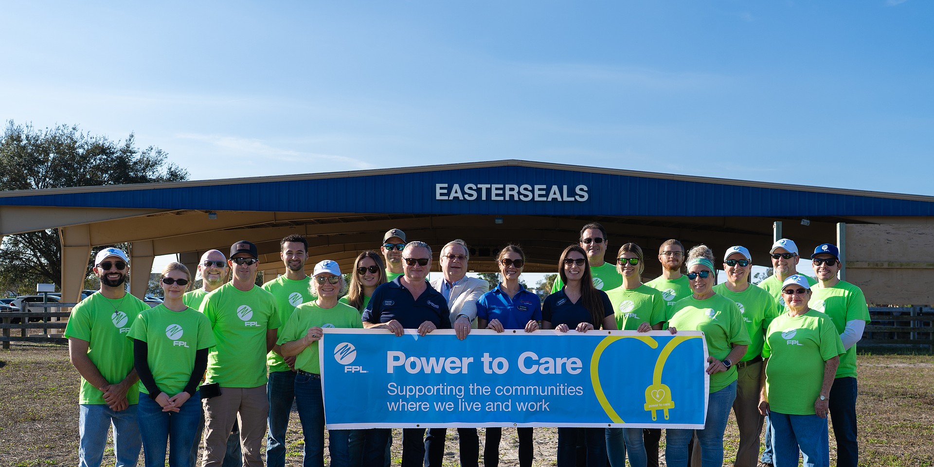On Feb. 20, 2026, Florida Power & Light Company(FPL)volunteers beautify and conduct maintenance at The Ranch of Easterseals Southwest Florida. Volunteers removed posts, helped with landscaping and maintenance efforts–supporting the organization’s mission to help people with disabilities discover new strength, improve balance and unlock potential through therapy, learning and recreation on horseback. Now in its 18th year, FPL’s Power to Care program reinforces the company’s long-standing commitment to powering strong communities making Florida an even better place to live, work and raise a family. This year, FPL’s Power to Care week consists of more than 30projects led by hundreds of employees in over 10 counties across Florida.