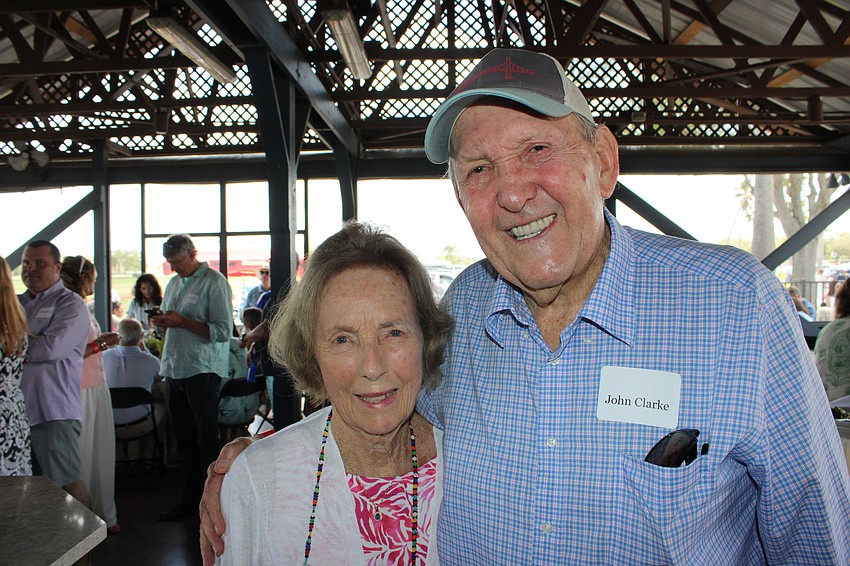 Lorna and John Clarke, the former SMR CEO and president, came to SMR’s party at the Sarasota Polo Club.