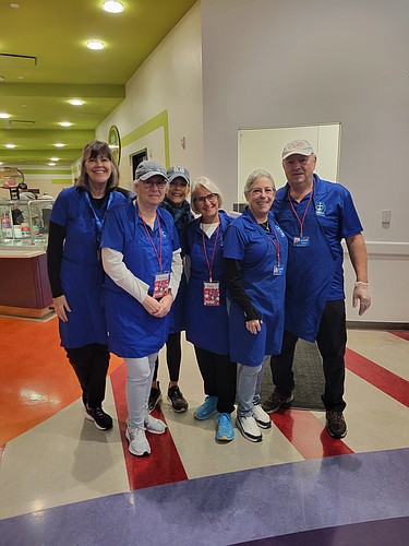 From left to right: Team leader Sherri Hunter, Theresa Pisano, Donna Calvani, Kay Schlegel, Darla Allison and Rick Allison. Courtesy photo