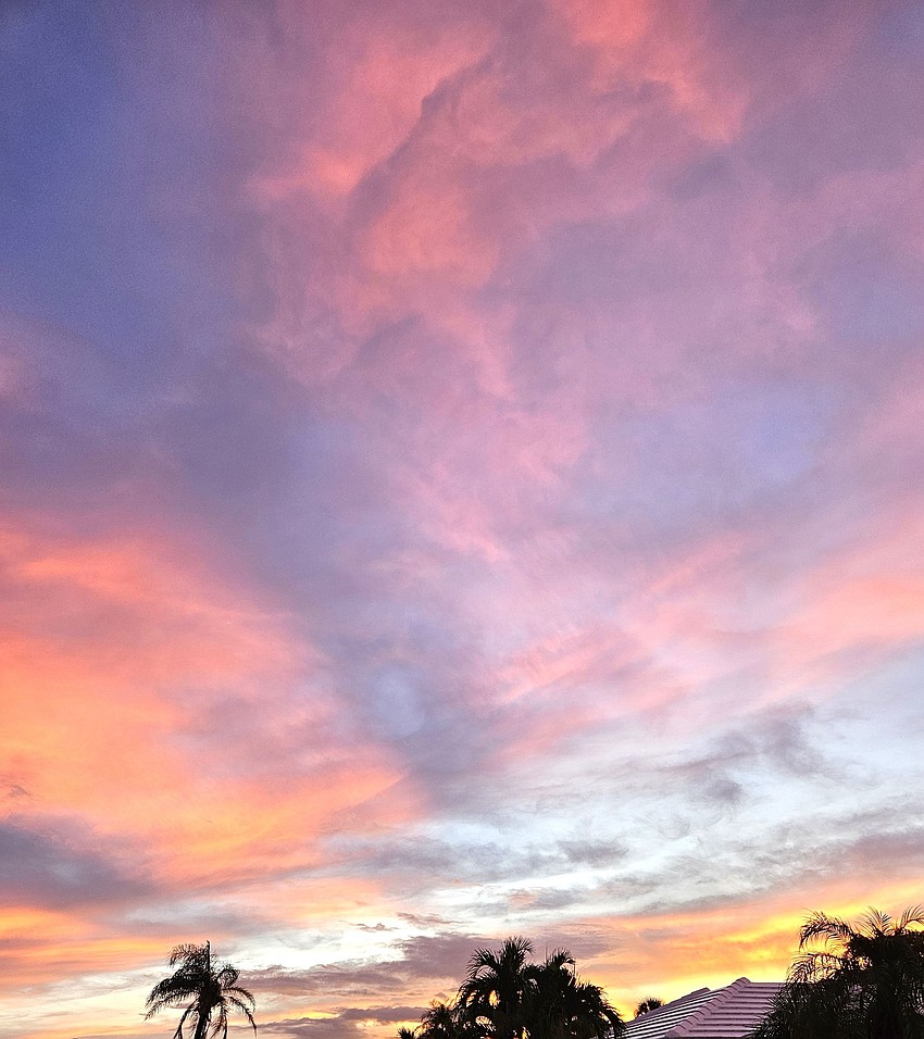 Adrienne Scott took this photo of a vibrant sunrise from Spanish Main Yacht Club on Longboat Key.