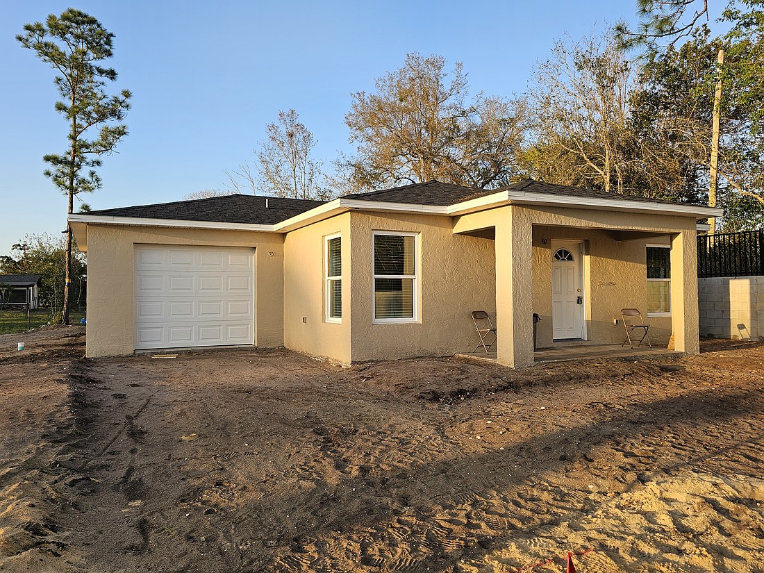 The first home in the first development Habitat for Humanity in Volusia County is building. Photo by Sierra Williams