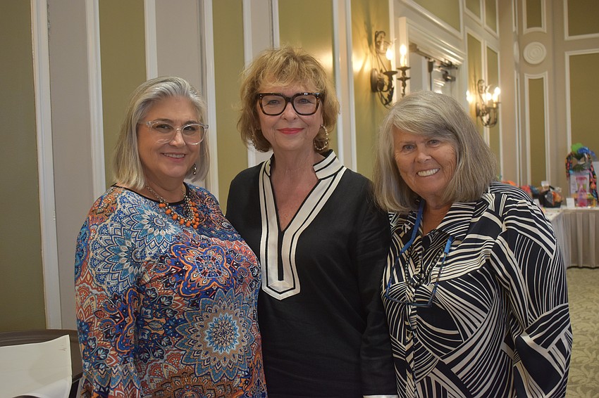 Cheryl Metsky, Jane Hussar and Julia Dennis attend the 