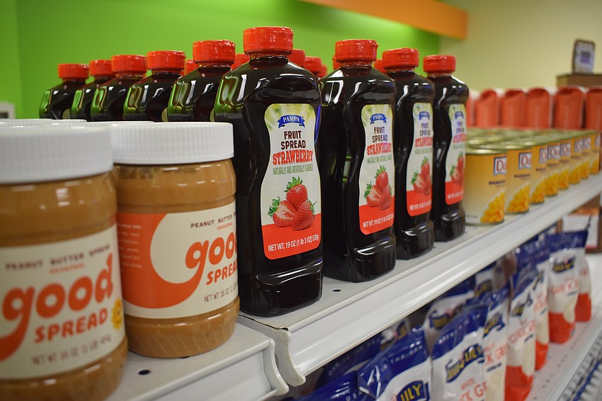 The market offers a selection of culturally sensitive foods.