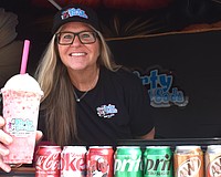 Indigo's Amber Hanratty, who was in the building industry for 25 years, now has her own business called Dirty Sara-Soda.