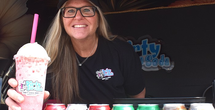 Indigo's Amber Hanratty, who was in the building industry for 25 years, now has her own business called Dirty Sara-Soda.