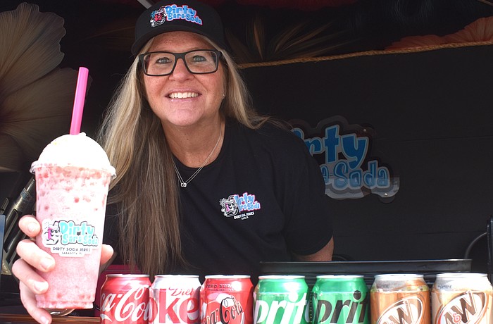 Indigo's Amber Hanratty, who was in the building industry for 25 years, now has her own business called Dirty Sara-Soda.