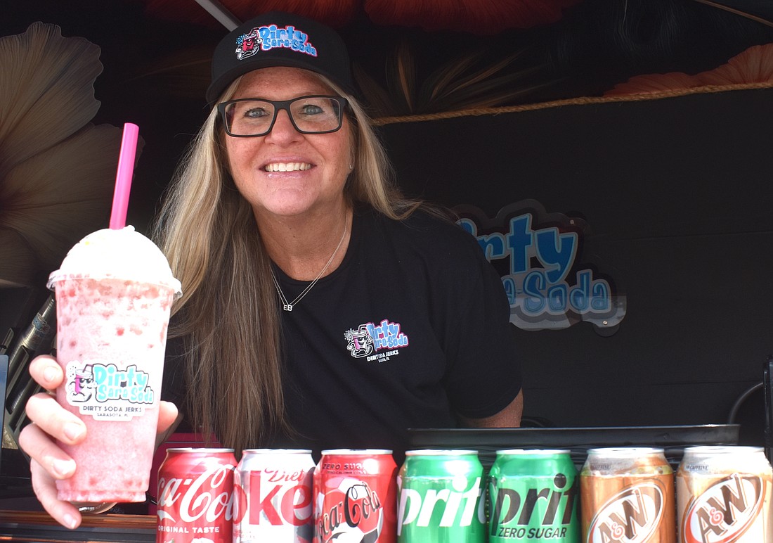 Indigo's Amber Hanratty, who was in the building industry for 25 years, now has her own business called Dirty Sara-Soda.