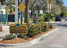 Sarasota's Downtown Neighborhood zone district, which includes Gillespie Park, was omitted from the citywide expansion of its vacation rental ordinance.