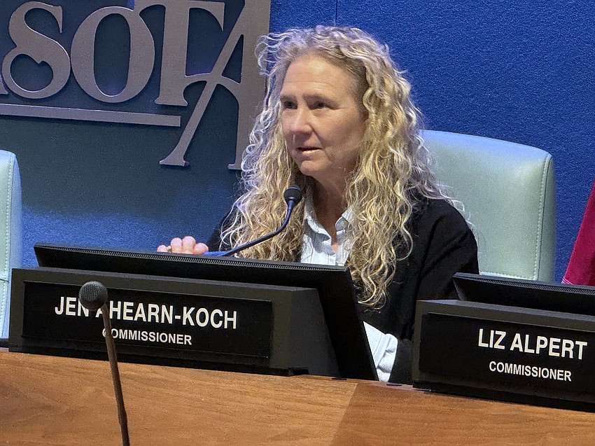 Sarasota City Commissioner Jen Ahearn-Koch made a five-part motion to expand the city's vacation rental ordinance to the Downtown Neighborhood zone district and to explore efficiencies for enforcement.