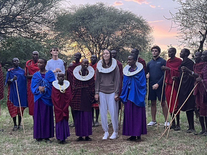 Windermere Preparatory School students learned about the Maasai culture firsthand.