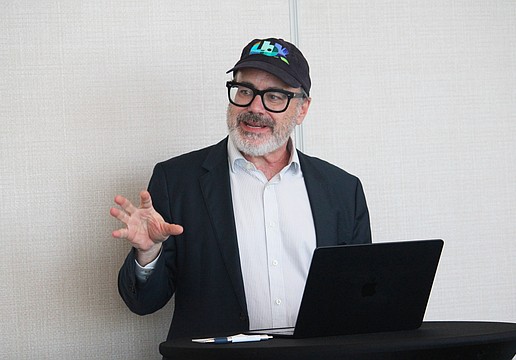 Edward Lyon, Excel Empire's chief tax planner and the 'funniest tax guy in America,' shares tips with residents as they gear up for tax season at a March 10 workshop at Lido Beach Resort.