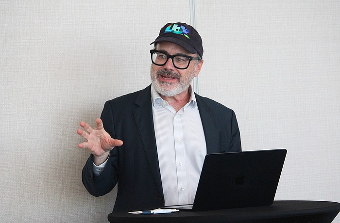 Edward Lyon, Excel Empire's chief tax planner and the 'funniest tax guy in America,' shares tips with residents as they gear up for tax season at a March 10 workshop at Lido Beach Resort.