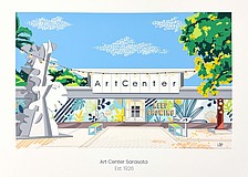 Artist Alissa Silvers created the poster to celebrate the 100th anniversary of Art Center Sarasota.