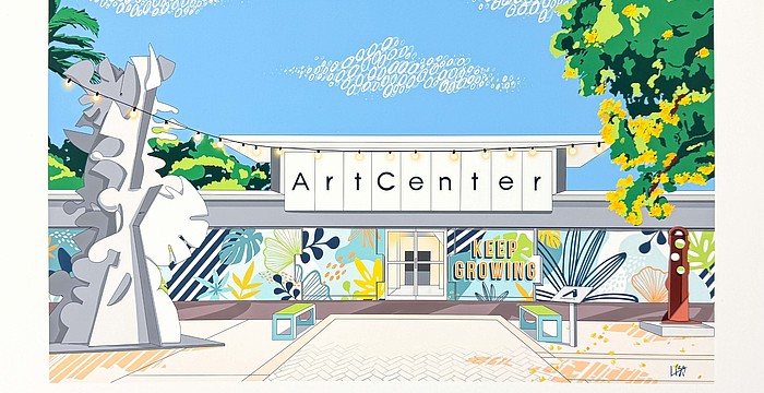 Artist Alissa Silvers created the poster to celebrate the 100th anniversary of Art Center Sarasota.