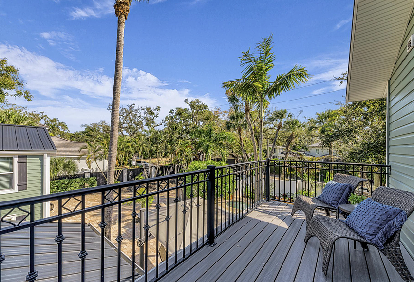 Terraces and balconies offer a view to the outdoors.