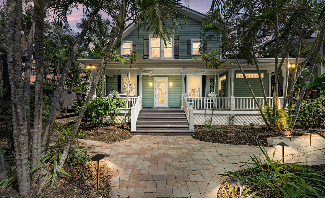 A restored 1920 Craftsman residence set on a corner double lot has entered the market in Sarasota’s West of Trail neighborhood for $4.19 millio