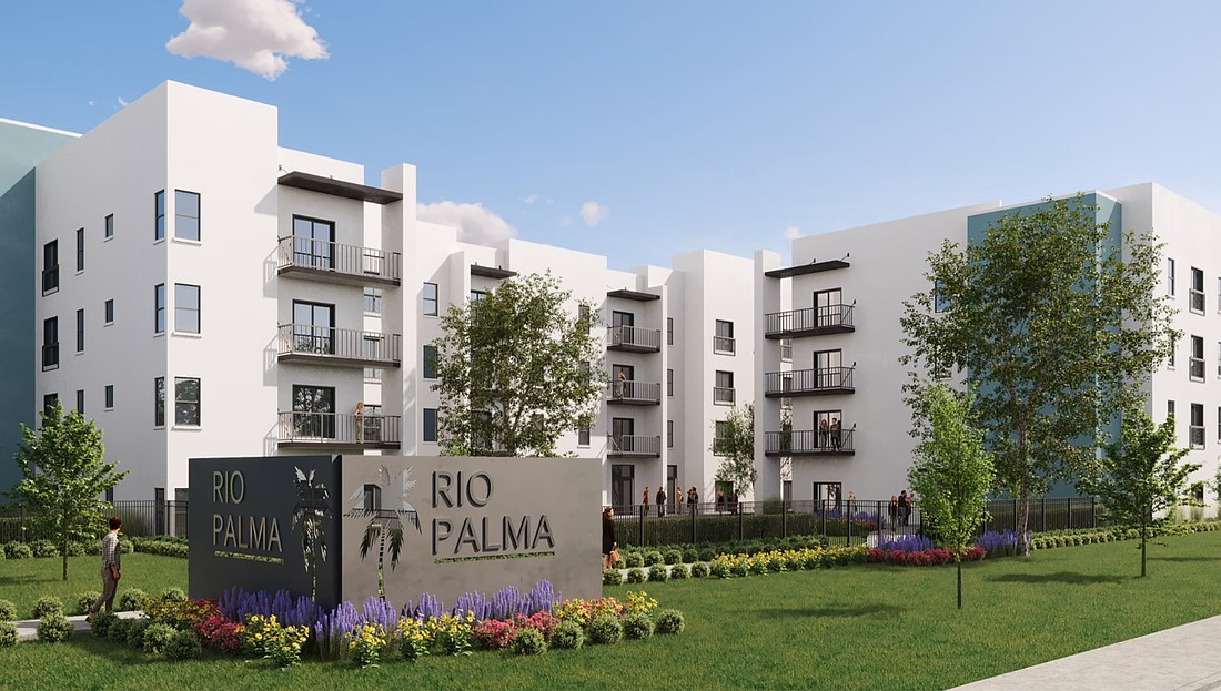 A rendering of Rio Palma Apartments, located at 7200 Causeway Blvd. in Tampa.