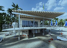 A rendering of the new offices, storage and classroom space for Sarasota Youth Sailing on City Island.
