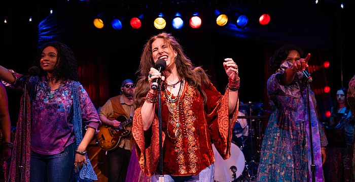 Francesca Ferrari stars in Florida Studio Theatre's "An Evening With Janis Joplin," directed by Ben Liebert.