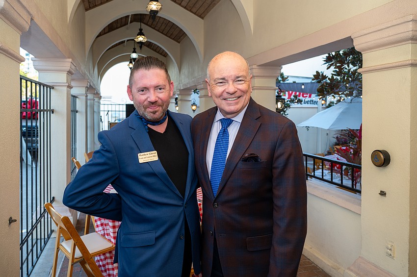 Matthew Glover and General Director of the Sarasota Opera Richard Russell