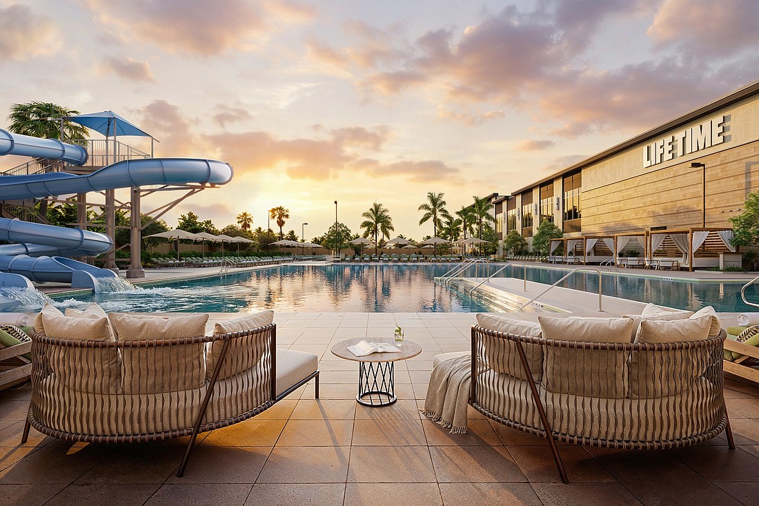 Life Time, an athletic country club, is slated to open in Lakewood Ranch in late 2026. This is the outdoor pool and waterslide at the Life Time in Winter Park.
