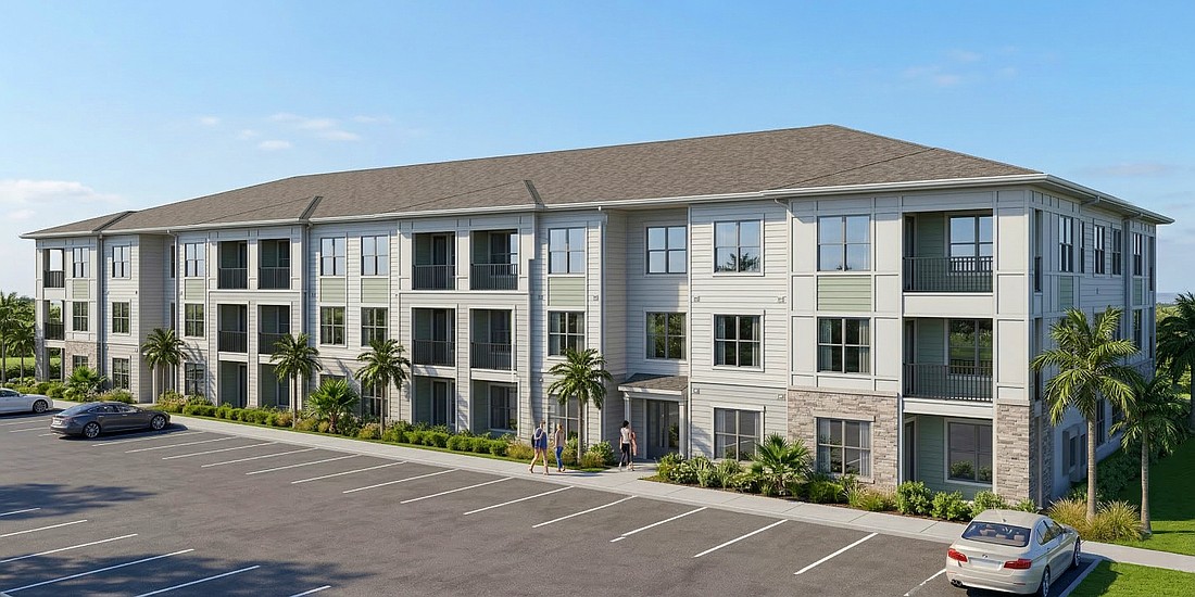 Tallevast will include 231 apartments in five three-story buildings.