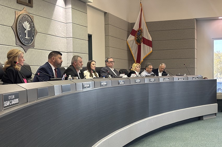 The Ormond Beach City Commission. Photo by Jarleene Almenas